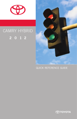 2012 Toyota Camry Hybrid Quick Reference Guide
